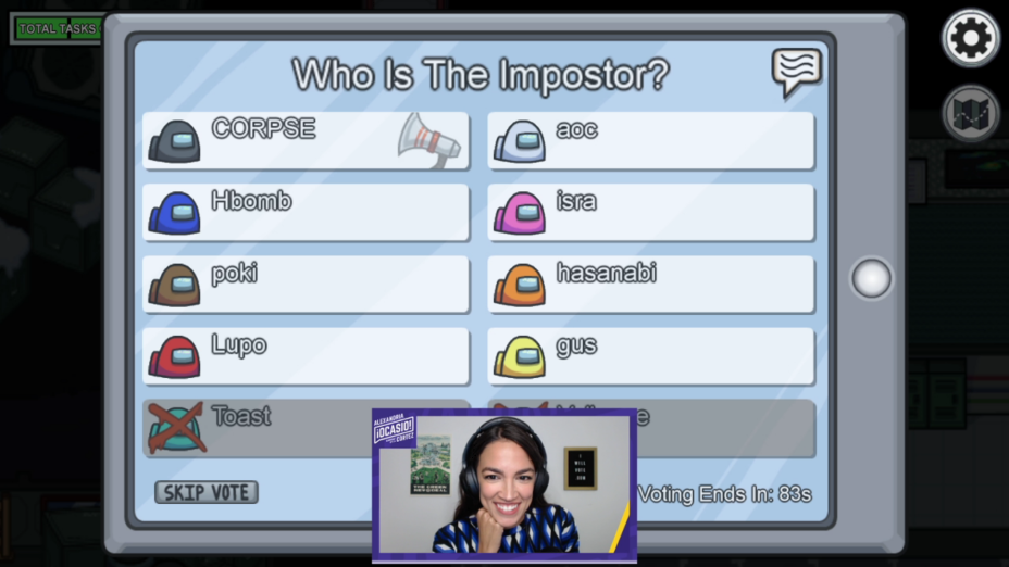 Alexandra Ocasio-Cortez hace su gran debut en Twitch