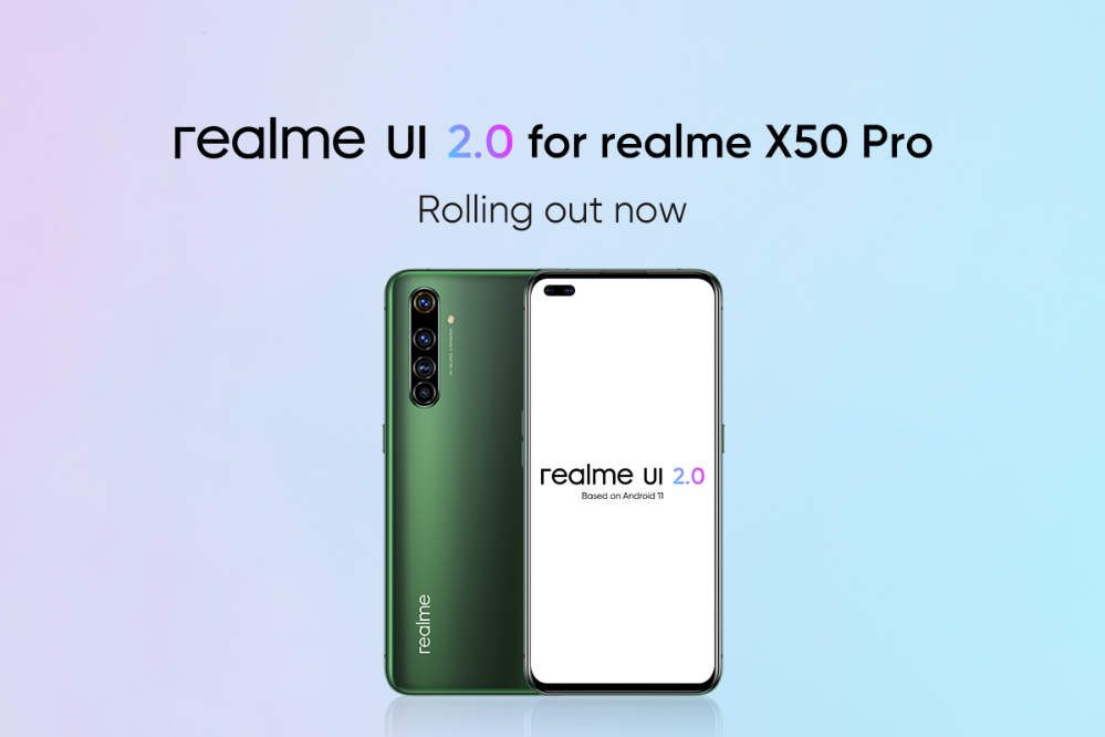 Realme X50 Pro Realme UI 2.0 Actualización estable