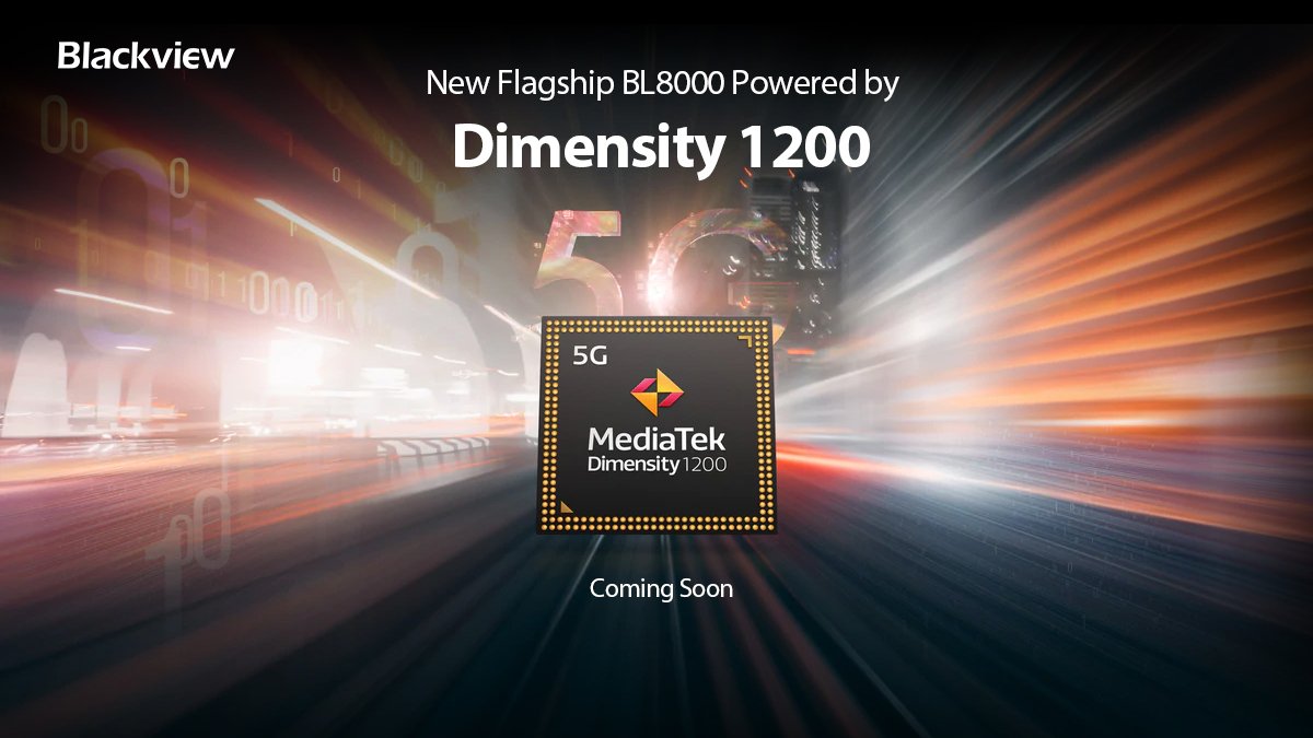 Teléfono inteligente Blackview BL8000 que viene con MediaTek Dimensity 1200 SoC y 12 GB de RAM
