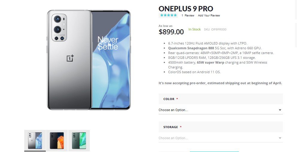 Los pedidos anticipados de OnePlus 9 y 9 Pro están disponibles en Giztop por un precio especial de $ 649 y $ 849, respectivamente