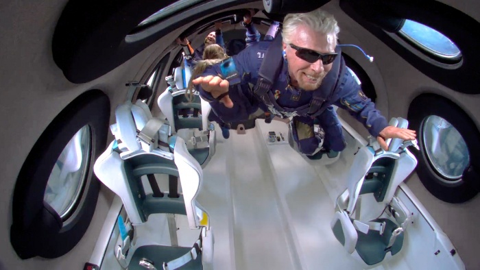 Branson blasts off with Virgin Galactic