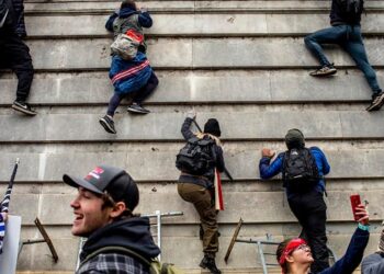 In Donald Trump's recasting of 6 January insurrection, attackers become martyrs and heroes