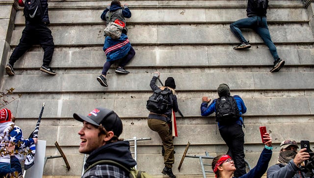 In Donald Trump's recasting of 6 January insurrection, attackers become martyrs and heroes