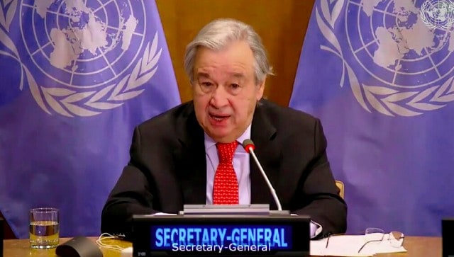 `` Ahora es el momento de seguir siendo uno '', dijo el jefe de la ONU, Antonio Guterres, al UNSC sobre la crisis afgana.