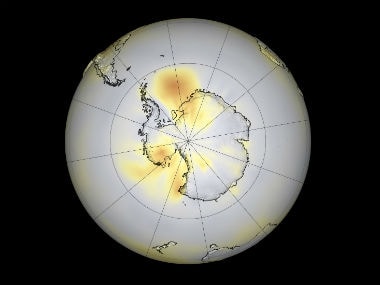 Hole in Earth's protective ozone layer larger than usual and surpasses size of Antartica, say scientists