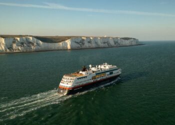 MS Maud sets sail from Dover for first time