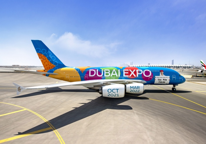 Emirates unveils latest Dubai Expo 2020 livery