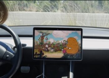 Pantallas táctiles que permiten jugar al volante