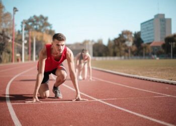 Atletas haciendo deporte