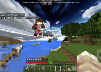 ¿Cómo se baja del cielo en Minecraft?
