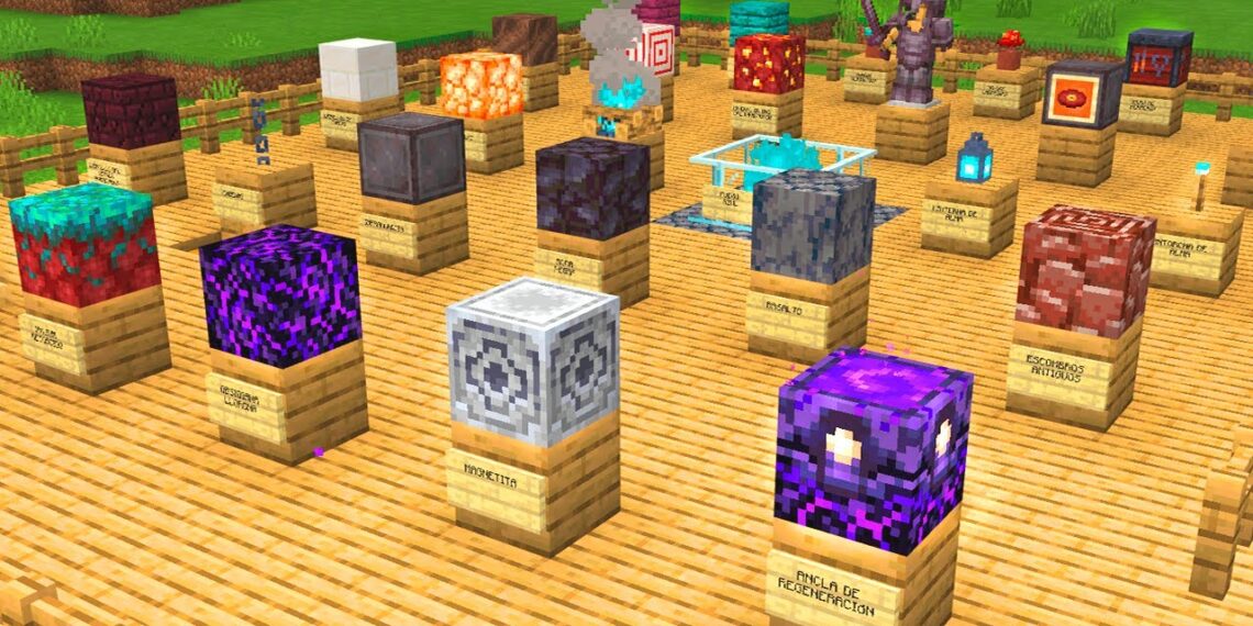 ¿Cómo se llaman todos los bloques de Minecraft?