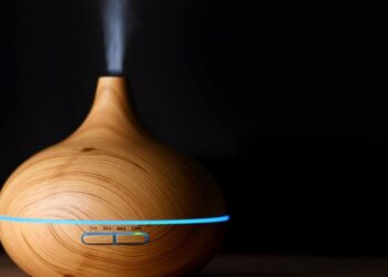 Humidificador de diseño madera
