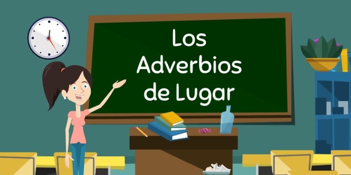 Adverbios de lugar, forma parte de la oración