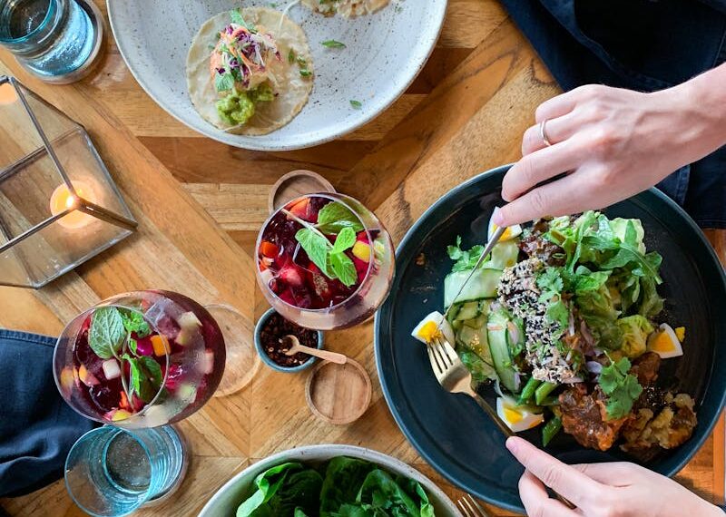 Platos de cocina internacional variada